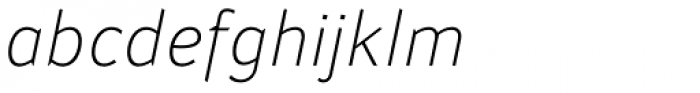 Attention Pro ExtraLight Italic