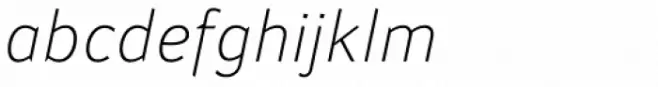 Attention Pro ExtraLight Italic