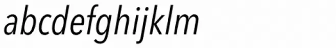 Avenir Next Pro Condensed Italic