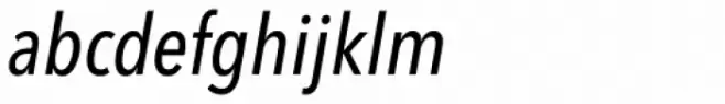 Avenir Next Pro Condensed Medium Italic