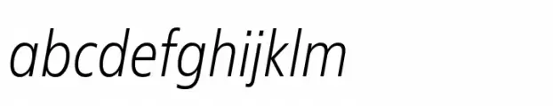 Bajazzo Narrow Extralight Italic