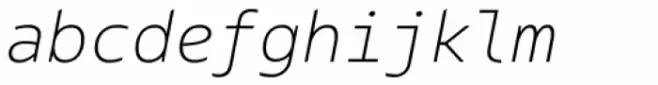 Bale Mono Thin Italic