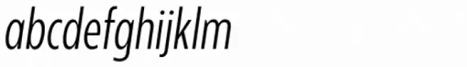 Balgin Light Condensed Italic