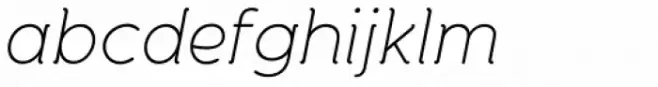 Banda ExtraLight Italic