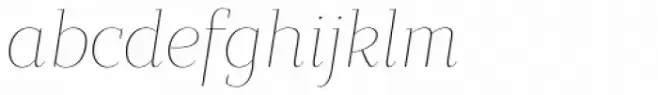 Bandera Display Cyrillic Thin Italic