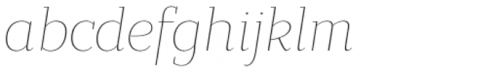 Bandera Text Thin Italic
