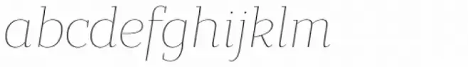 Bandera Text Thin Italic