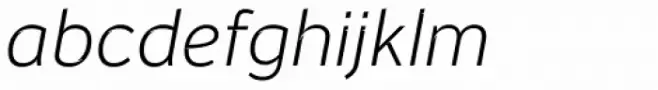 Banjax Notched Light Italic