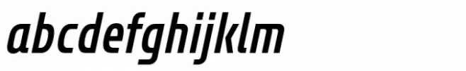 Bantat Condensed Semi Bold Italic