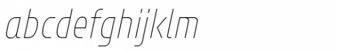 Bantat Condensed Thin Italic