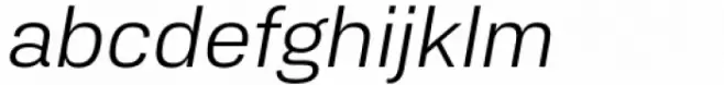 Bari Sans Light Italic