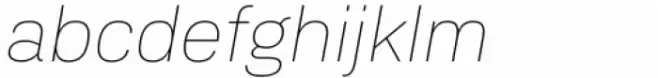 Bari Sans Thin Italic