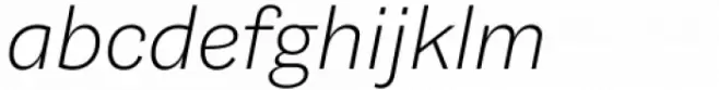 Barnet Sans Light Italic