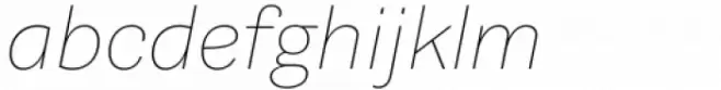 Barnet Sans Thin Italic