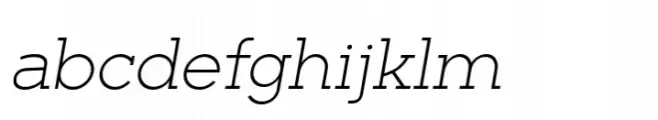 Barnic Slab Extralight Italic