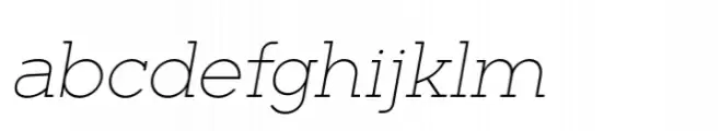 Barnic Slab Thin Italic