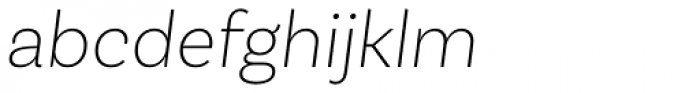Basic Sans Alt Extra Light Italic