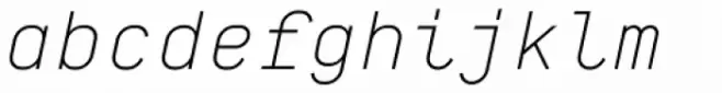 BB Manual Mono Pro Text Semi Light Italic