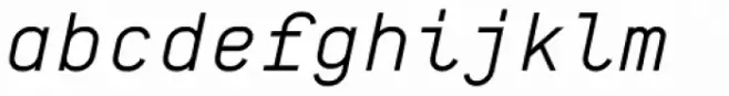 BB Manual Mono Pro Text Semi Regular Italic