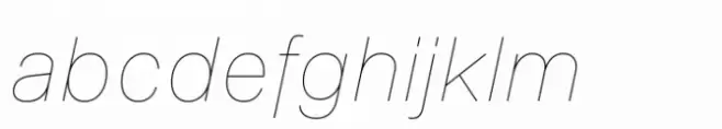 BB Noname (Pro) Hairline Italic