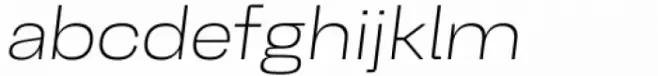 Belfast Grotesk Extra Light Oblique