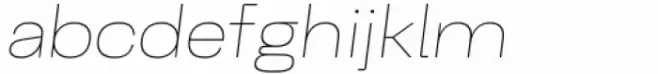 Belfast Grotesk Thin Oblique