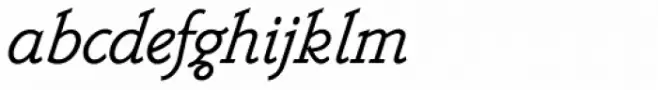 Belwe Mono Italic