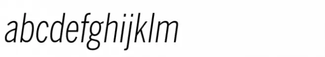 Benton Sans Std Compressed Light Italic