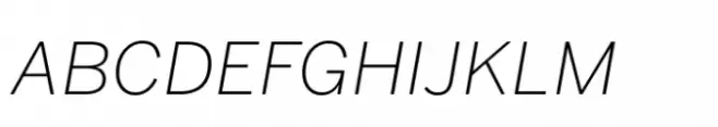 Benton Sans Std Extra Light Italic SC