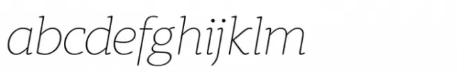 Berlingske Typewriter Std Thin Italic