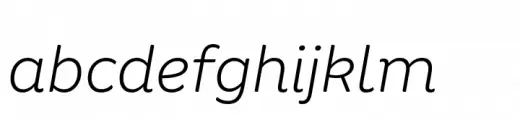 Binate Display Light Italic