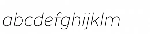 Binate Text Thin Italic
