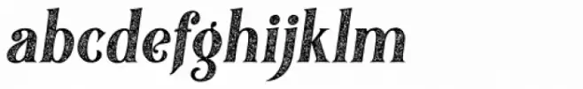 Black Quality Rough Italic