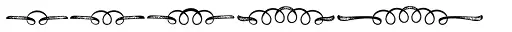 Black Script Printed Ornaments