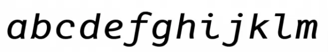Blackbox Mono Sans Bold Italic