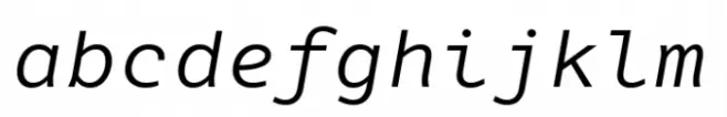 Blackbox Mono Sans Italic