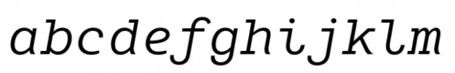 Blackbox Mono Serif Italic