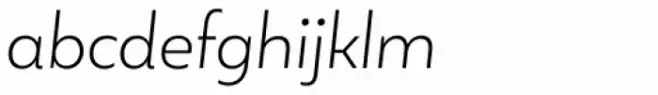 Blauth Extra Light Italic