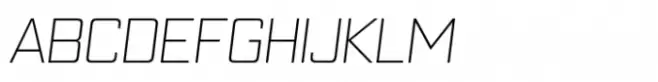 Block Capitals Light Italic