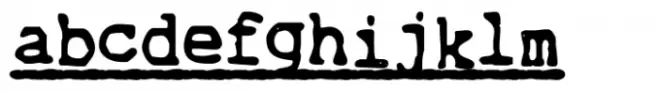 Blue Typewriter SVG Underline