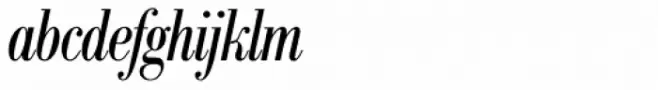 Bodoni Nr 1 SH Cond Italic