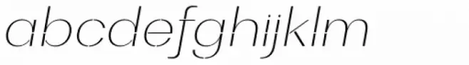 Bodrum Stencil 11 Thin Italic