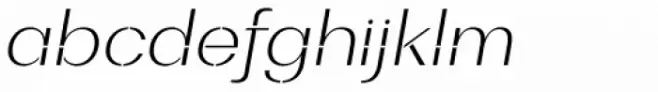 Bodrum Stencil 12 Extra Light Italic