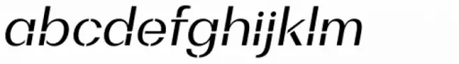 Bodrum Stencil 14 Regular Italic
