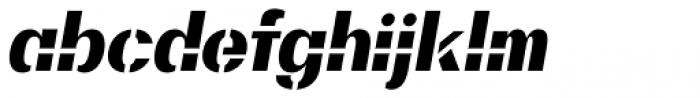 Bodrum Stencil 19 Black Italic