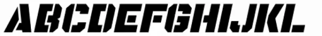 Bold Metal Stencil Oblique JNL