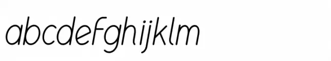 Bolded Condensed Light Italic