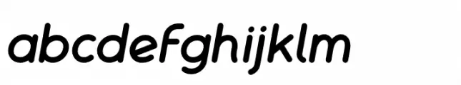 Bolded Semibold Italic