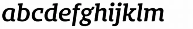 Bommer Slab Semi Bold Italic