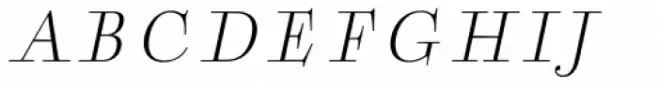 Boncaire Titling Light Italic